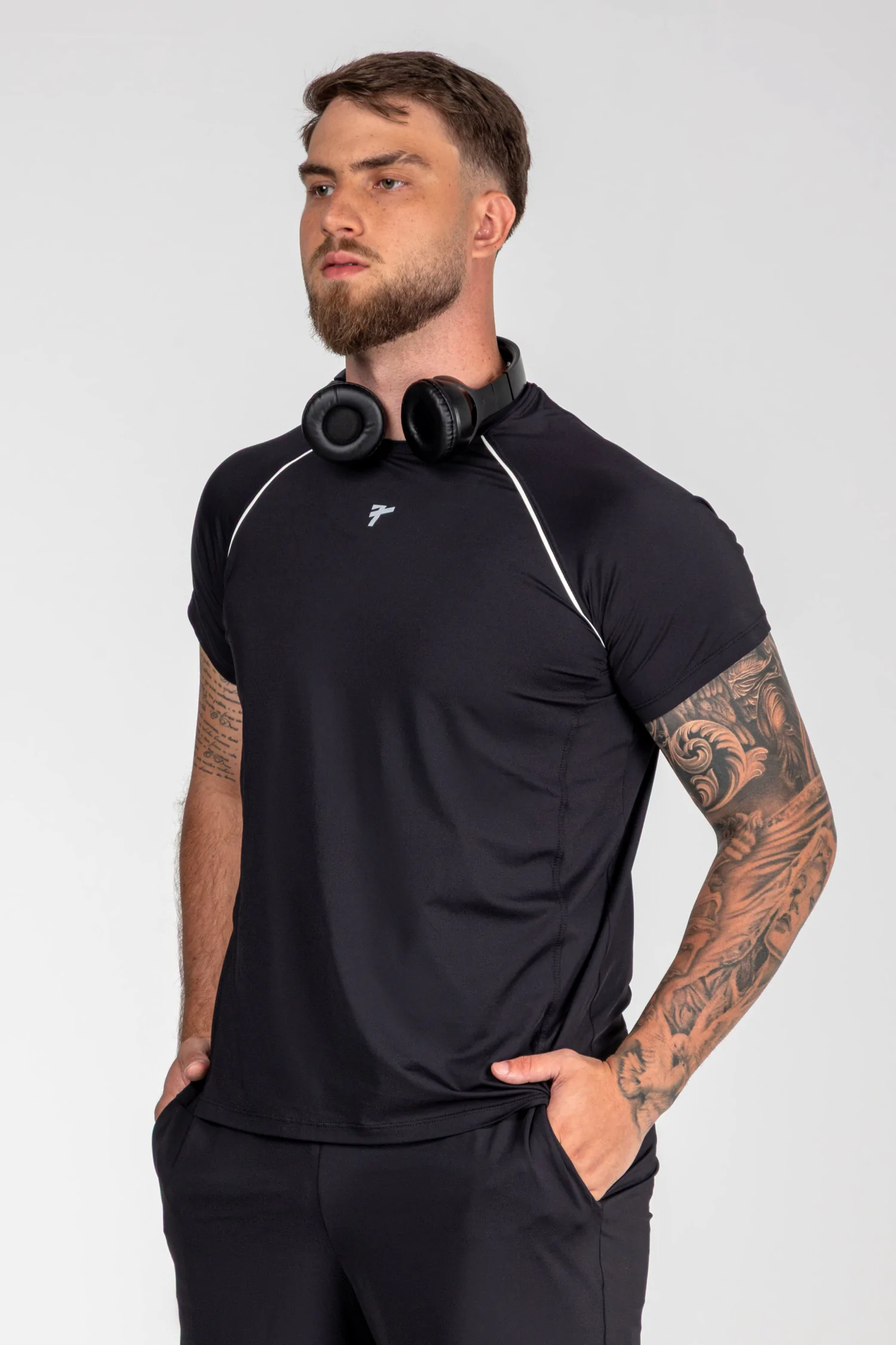 Camiseta Masculina Raglan Slim Fit
